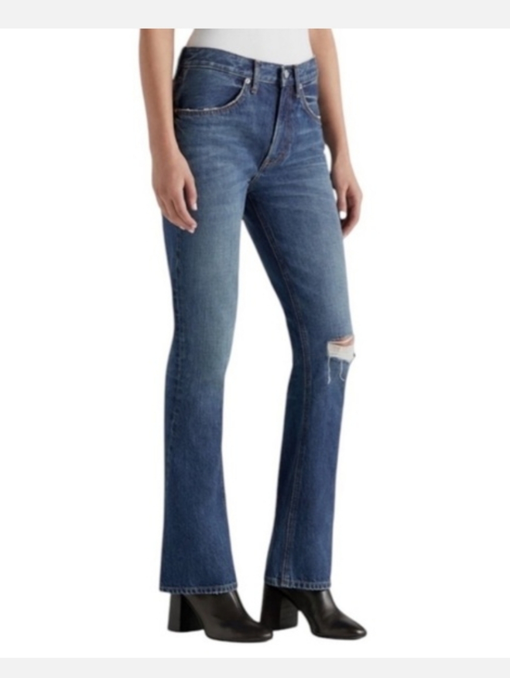 NWT EDWIN 'Averi' Distressed Flare Jeans